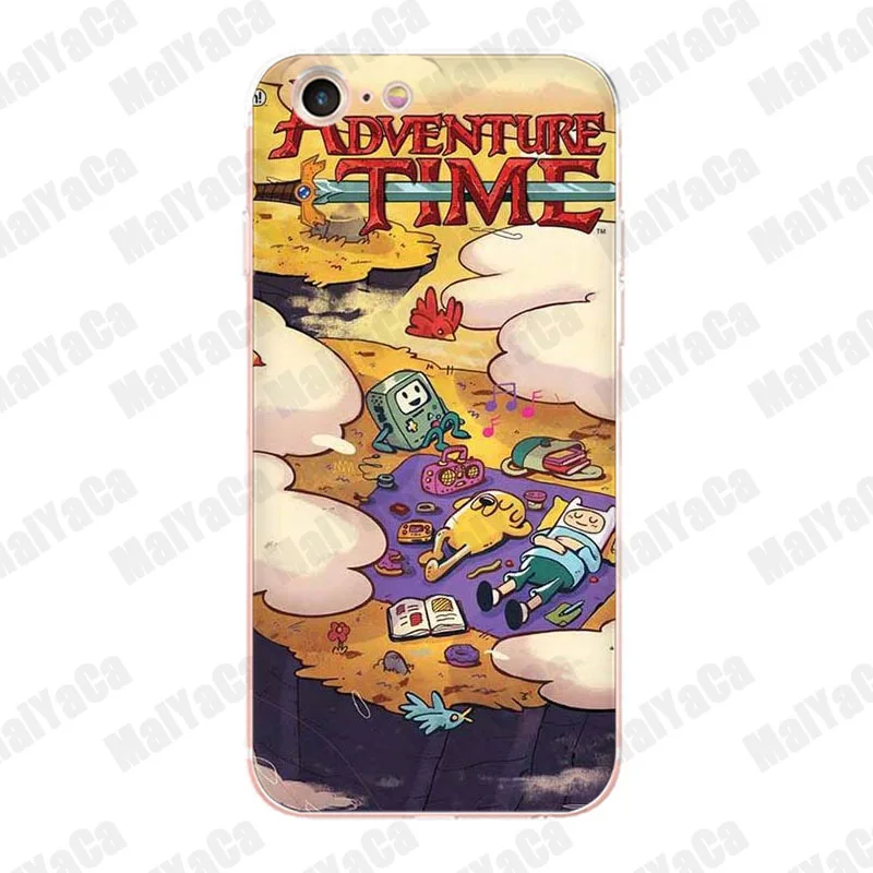 Роскошный мягкий чехол MaiYaCa adventure time для Apple iPhone 8 7 6 6S Plus X 5 5S SE 5C 4 4S|Чехлы-накладки| |