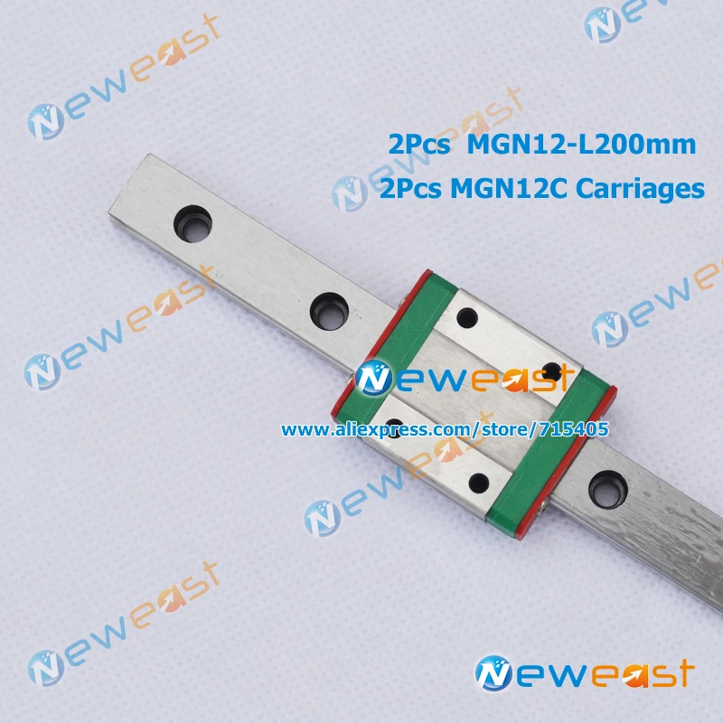 Промоакция для новой миниатюрной линейной направляющей 2 шт. MGN12 L = 200 мм