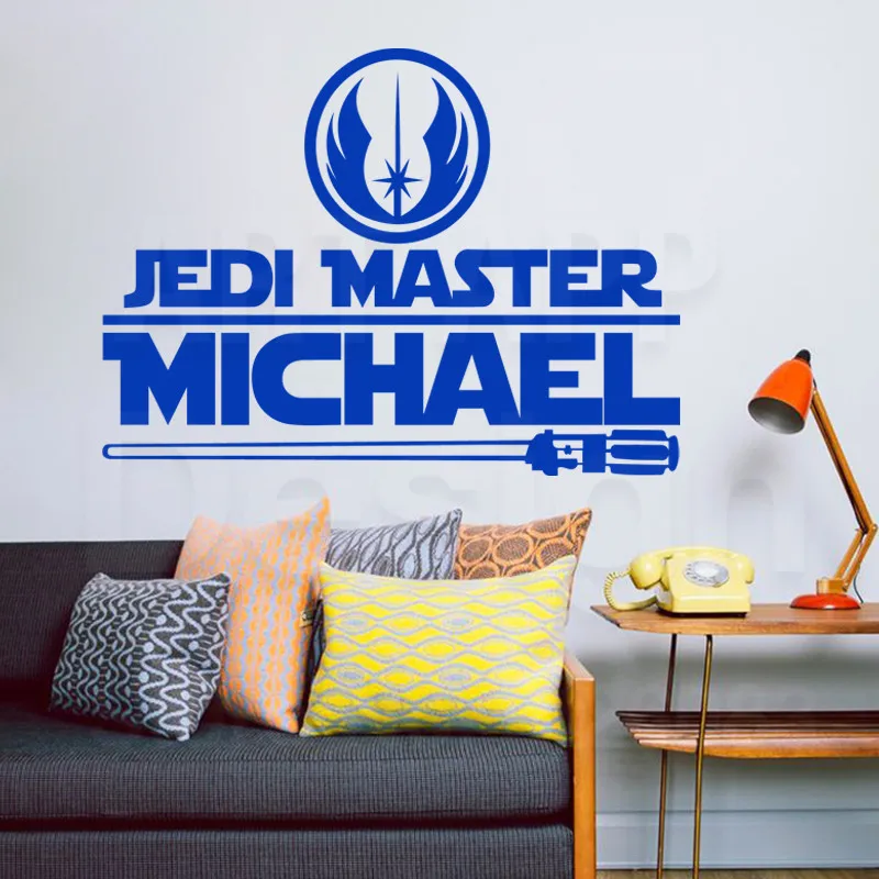 Искусство новый дизайн home decor виниловые Мастер-Джедай слова стикер стены дешевые