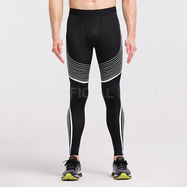 Bai compression pant Мужские компрессионные брюки для бодибилдинга, бега, фитнеса, упражнений, обтягивающие леггинсы, компрессионные колготки, брюки, длинные брюки, одежда для спортзала - Цвет: Bai compression pant