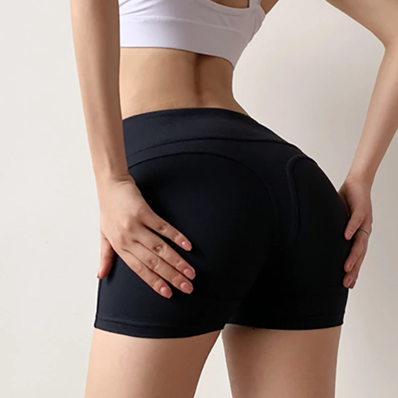 SOISOU женские спортивные шорты для йоги фитнес эластичные шорты женские шорты для тренировок спортивные женские плотные, высокоэластичные шорты с высокой талией
