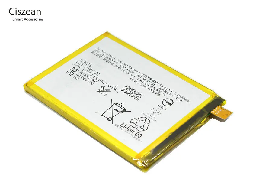 Сменный аккумулятор для смартфона Ciszean 1 шт. LIS1605ERPC 3430 мА/ч/Вт/ч E6883 Z5P Dual E6853 Z5 Premium Z 5