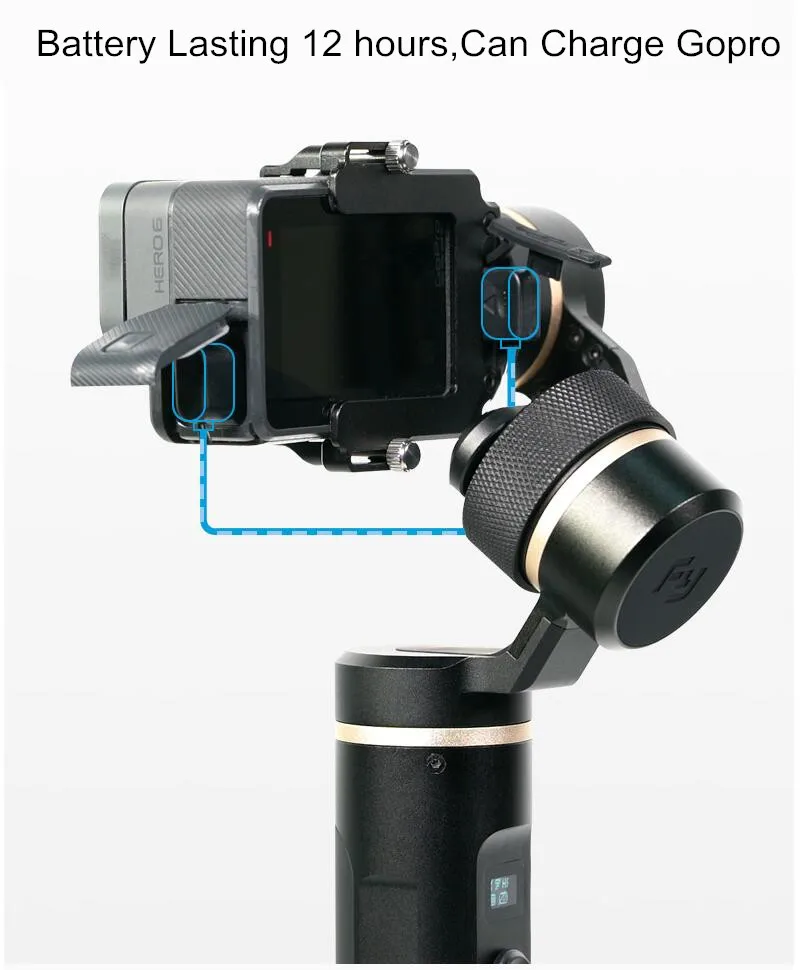 FeiyuTech Feiyu G6 ручной карданный стабилизатор для Gopro Hero 6 5 RX0 экшн-камера Wifi+ BlueTooth OLED экран угол наклона
