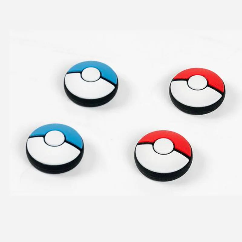 2 Red and 2 Blue Силиконовый джойстик для большого пальца, джойстик, аналоговый джойстик, чехол, чехол для kingd Switch Lite NS мини-контроллеры Joy-Con ThumbStick - Цвет: 2 Red and 2 Blue