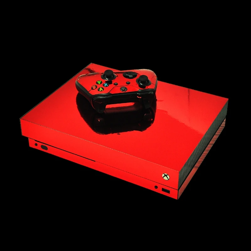 HOMEREALLY наклейка s Xbox one X наклейка кожа хром золото и пользовательские наклейки s для Xbox One X консоль и контроллер
