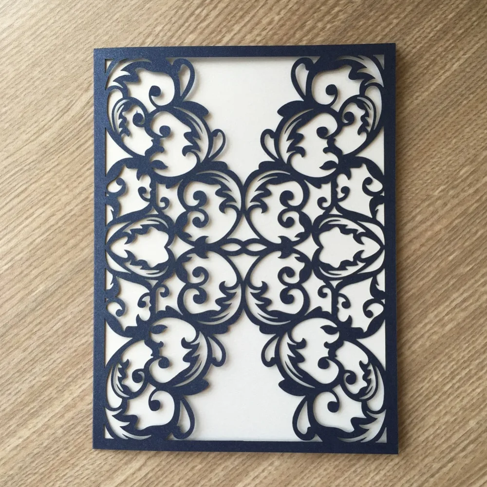 20 шт. свадебные пригласительные открытки из блестящей бумаги | Дом и сад