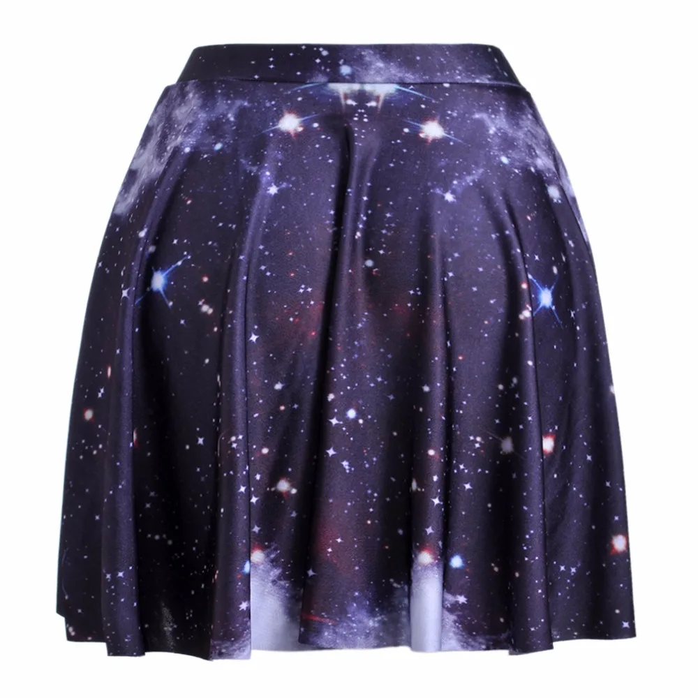 S до 4xL сексуальные синие Galaxy Пейсли женские летние юбки женские s выше колена мини юбки плюс размер 3 узора