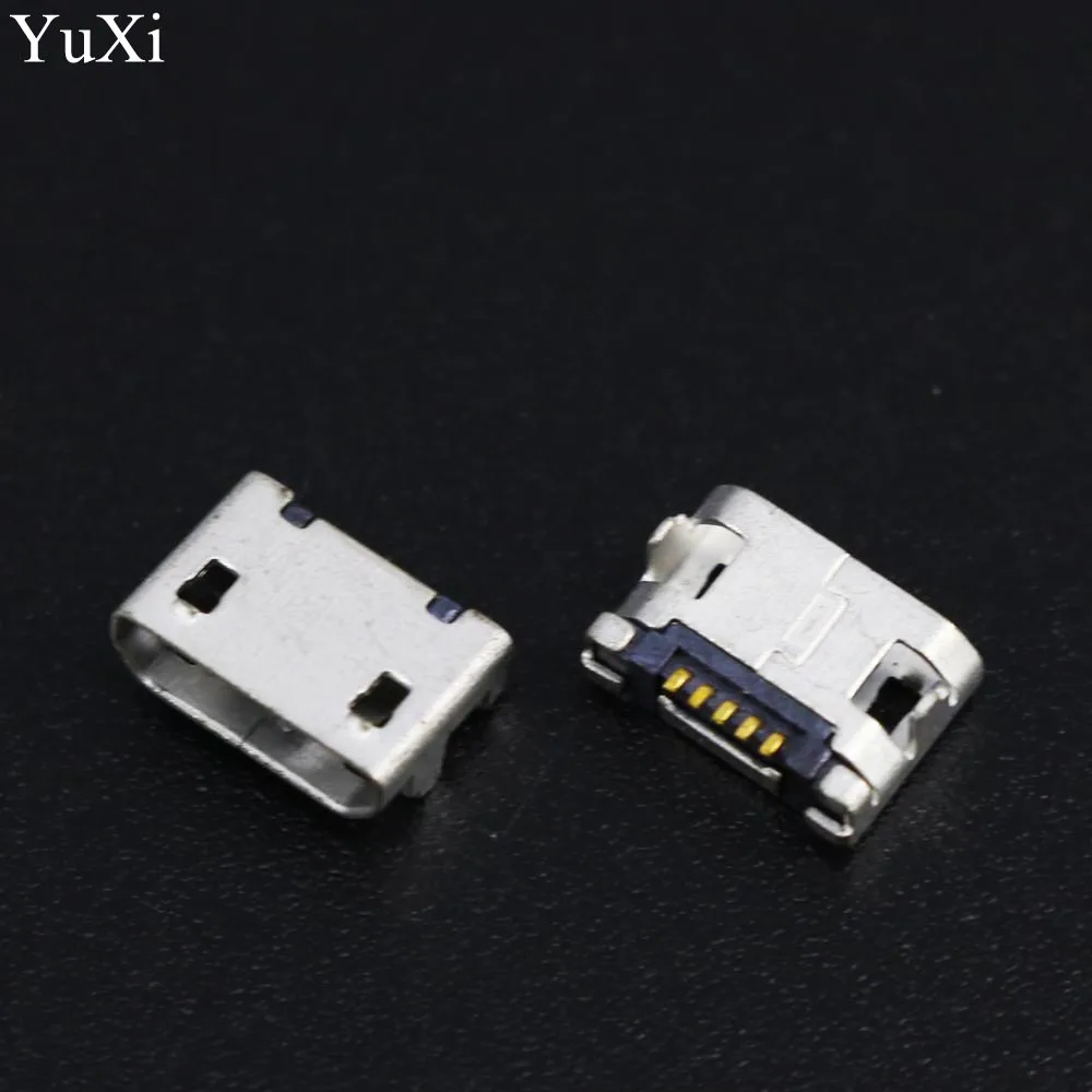 Разъем Micro USB YuXi 10 шт./лот DIP 7 2 мм разъем 0 для зарядки телефона на расстоянии Mini 5