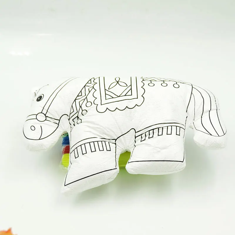 15 см DIY Цвет Животные ребенка раннего развивающие игрушки мягкие лошадь куклы