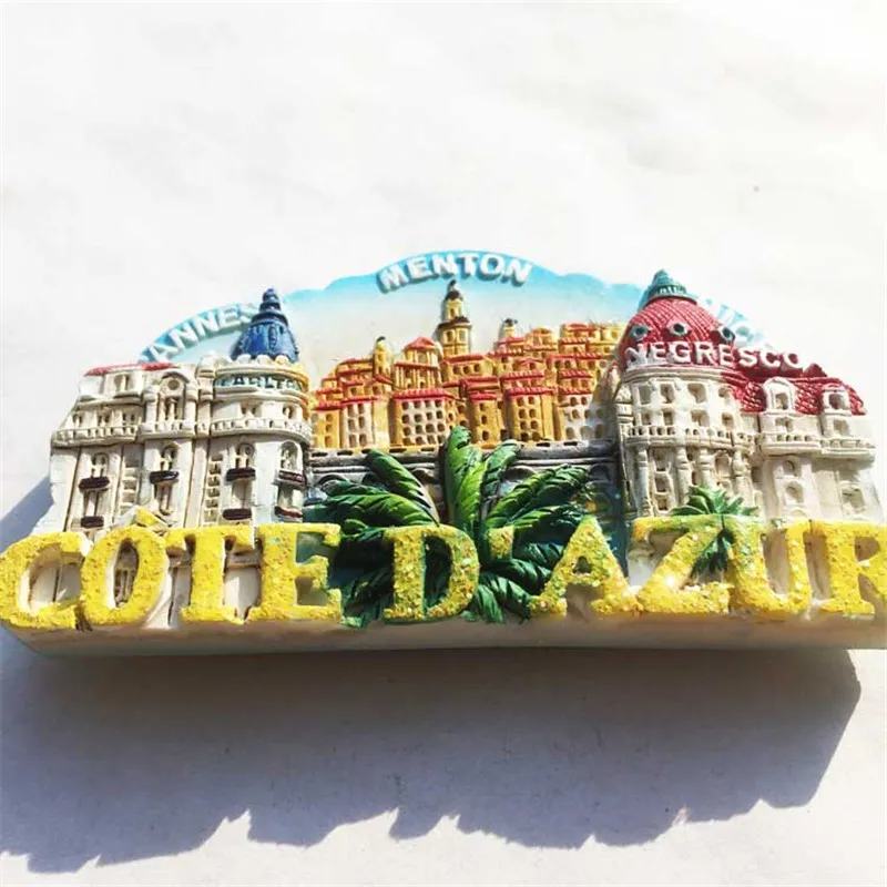 Cote D'Azur наклейка на холодильник креативная Франция Канны пейзаж магниты на холодильник украшение дома подарок Прямая