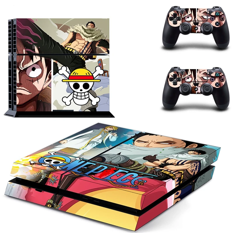 HOMEREALLY Stickers Anime One Piece Skin PS4 Vinyl Cover Sticker Console and Controller For sony 4 sticker Control | Электроника