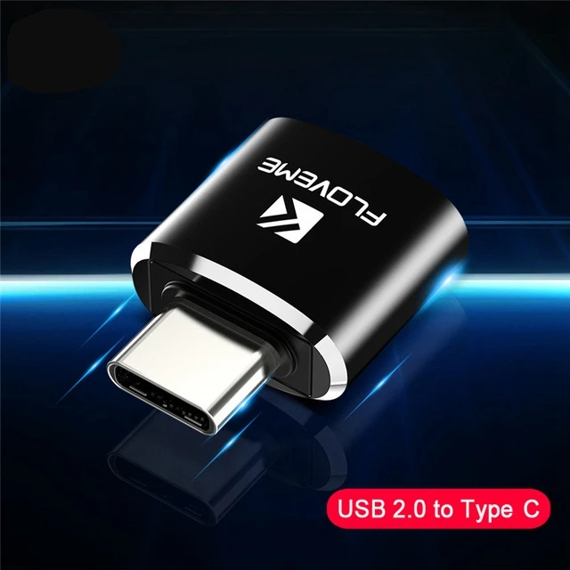 Floveme OTG Type C Тип USB c адаптер для Samsung Galaxy S8 S9 Plus Мини Micro USB 2.0 для Женский Тип-c мужской адаптер для One Plus 5т - Цвет: USB 2.0 to Type C