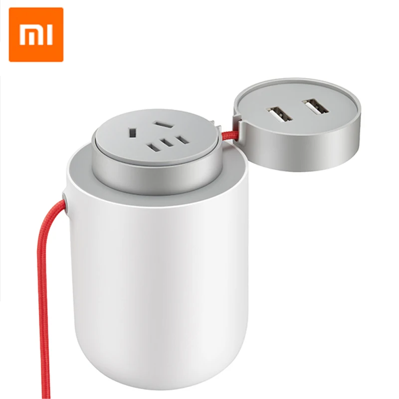 Original Xiaomi Mijia 100W Portable Car Power Inverter Converter DC 12V to AC 220V-240V with 5V/2.4A Dual USB Ports Charg | Автомобили и