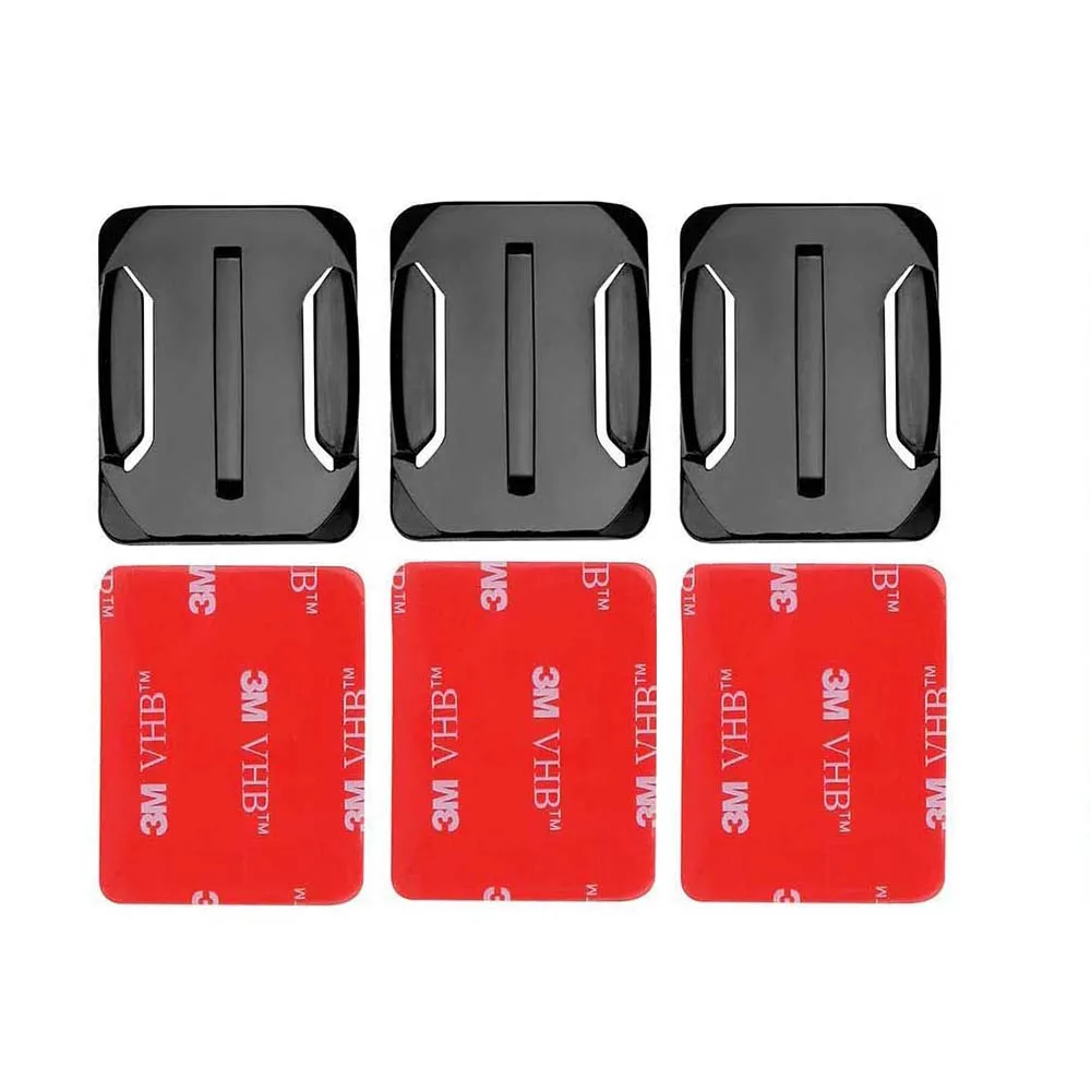 

Для Gopro Base 3 шт. изогнутое крепление клей для Go Pro Hero 4 3 + 3 2 1 черный SJ4000 для Gopro набор аксессуаров