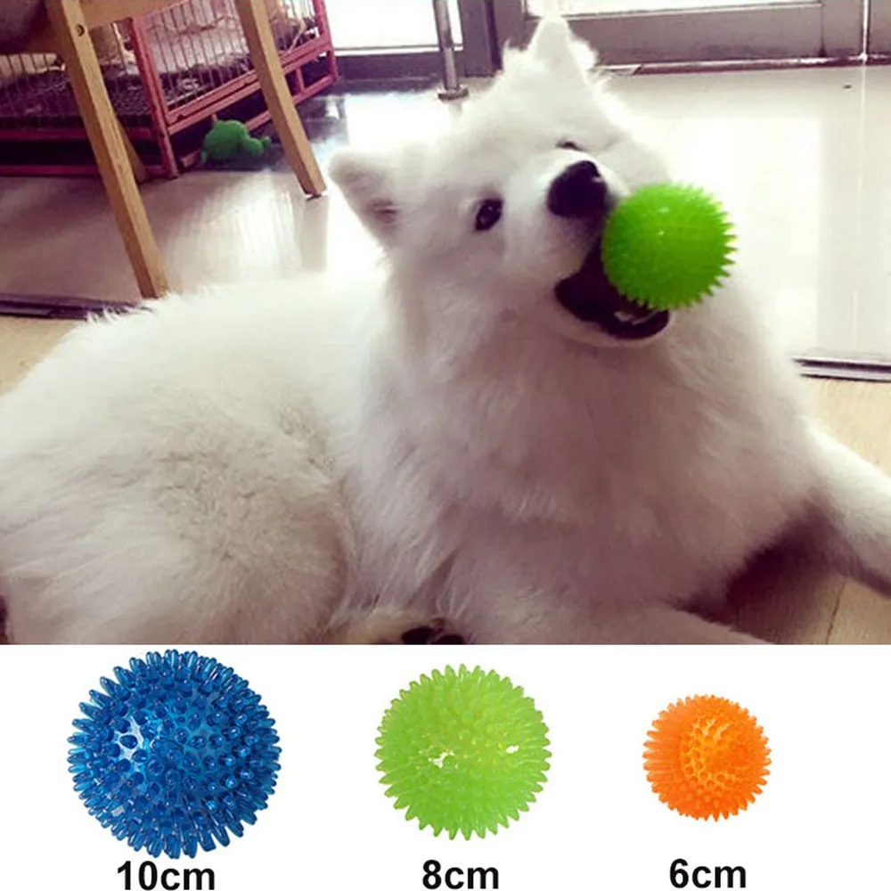 Мяч для комнатной собаки игрушка резиновый жевательный скраб щенок мягкие