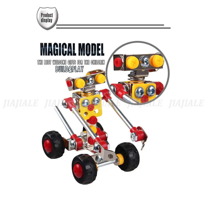 Бесплатная доставка модель строительные комплекты робот-паззл официант