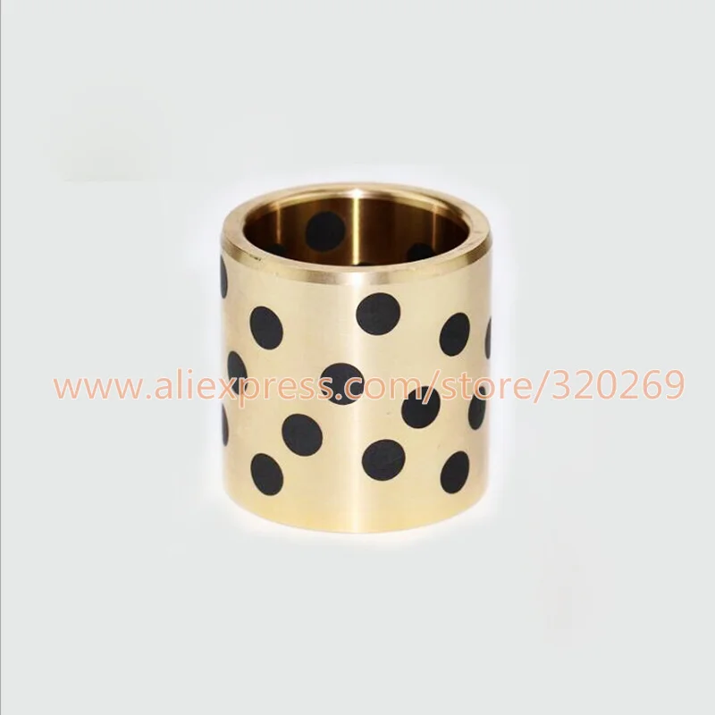 2 шт. JDB бесмасляная пропитанная графитом латунная Фланцевая втулка твердая