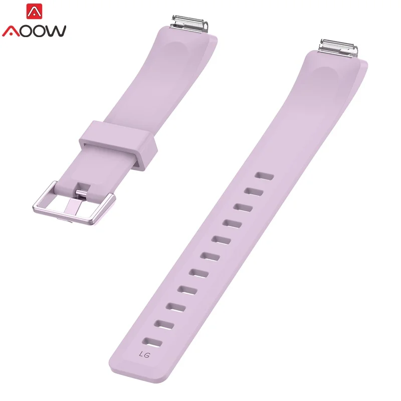 light purple Силиконовый Браслет Ремешок Браслет для Fitbit Inspire/Inspire HR трекер активности умные часы замена часы ремешок на запястье - Цвет ремешка: light purple