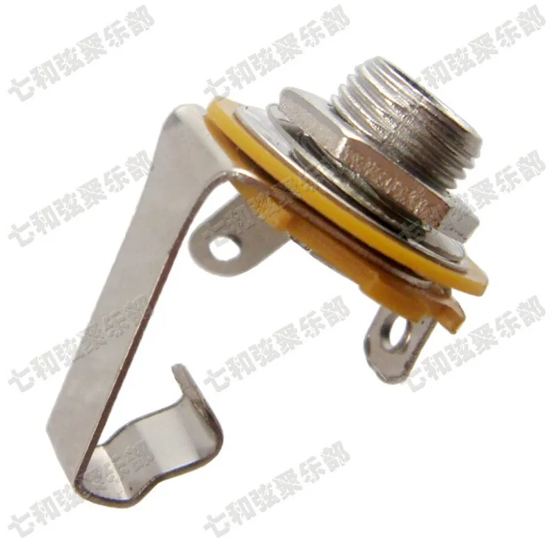 2 шт. хромированные розетки для гитары Bassv 6 35 1/4 дюйма|guitar pickup|output jackfor electric guitar |