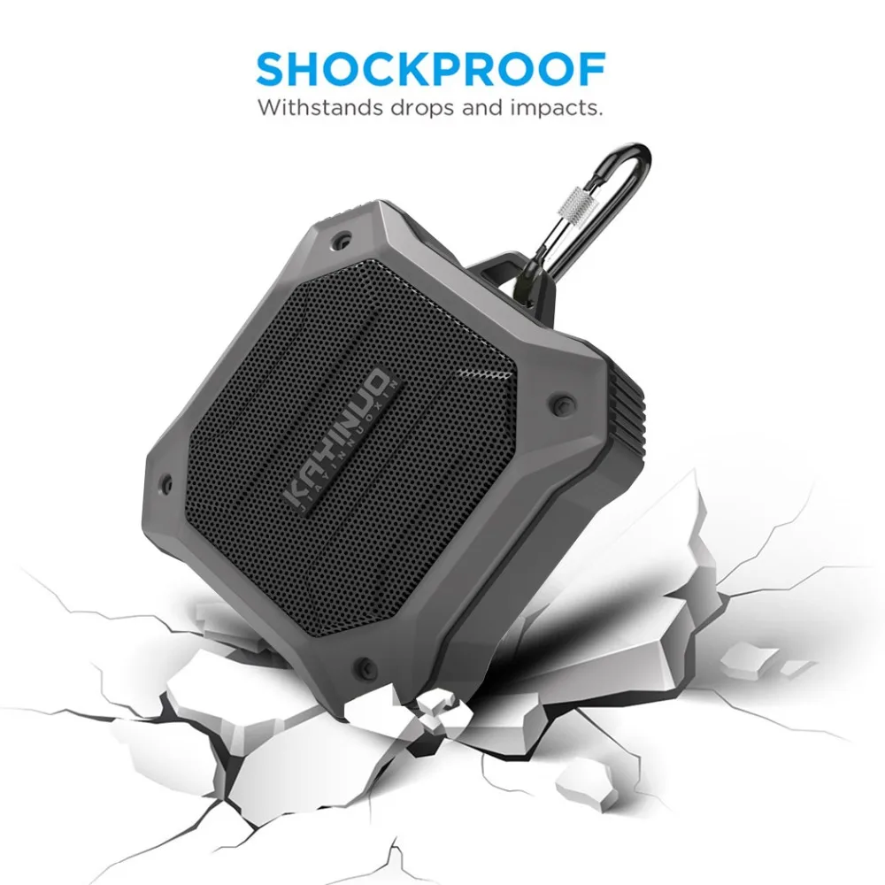 KAYINUO Мини Портативный 5,0 bluetooth беспроводной динамик Водонепроницаемый IPX7 динамик с микрофоном TWS стерео hands free колонки бас