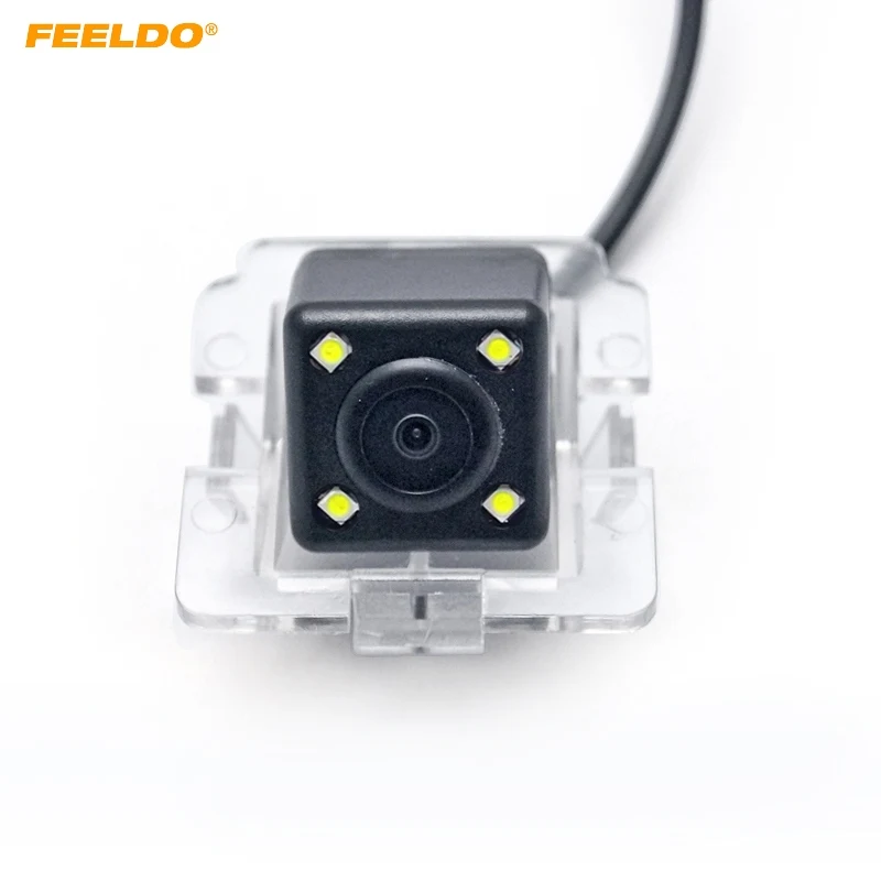 

FEELDO 1Set Rear View Car Camera With LED Light For Mitsubishi Outlander 2012~present Parking Camera #AM3709