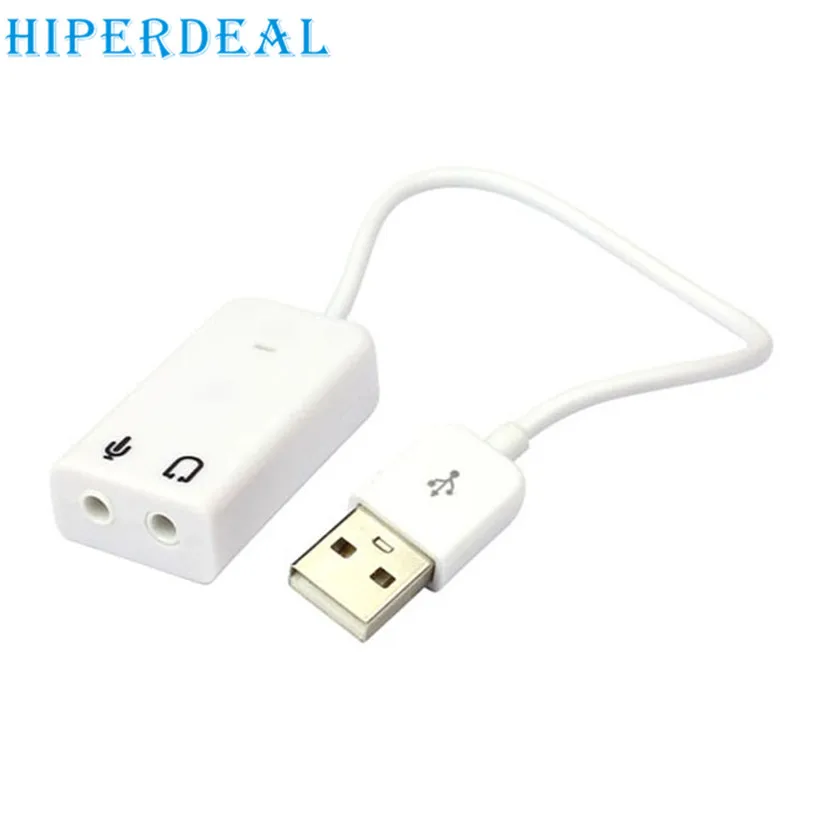 Mosunx Улучшенная 3D USB 2 0 Виртуальная 7 1 канальная Звуковая карта адаптер для