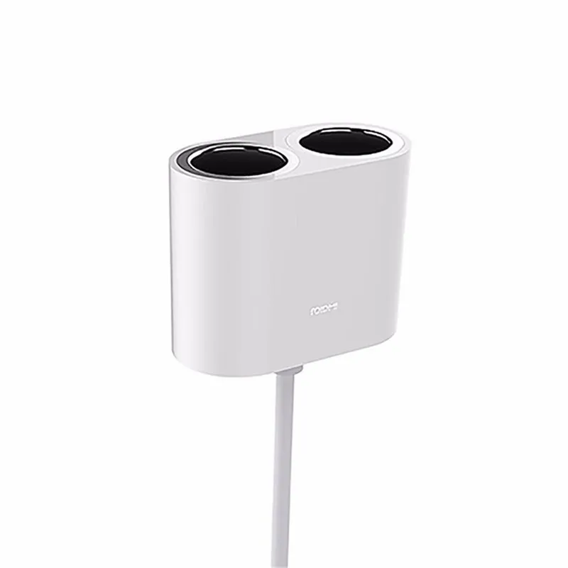 Автомобильный двойной Разветвитель Прикуривателя Xiaomi ROIDMI, 1-2 порта для зарядки, автомобильное зарядное устройство, адаптер для Roidmi 2S для iPhone 7