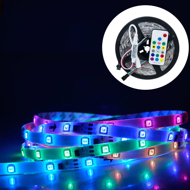 EeeToo 12 В RGB светодиодный ленточный 5050 rgb с 17Key пультом дистанционного управления 1903