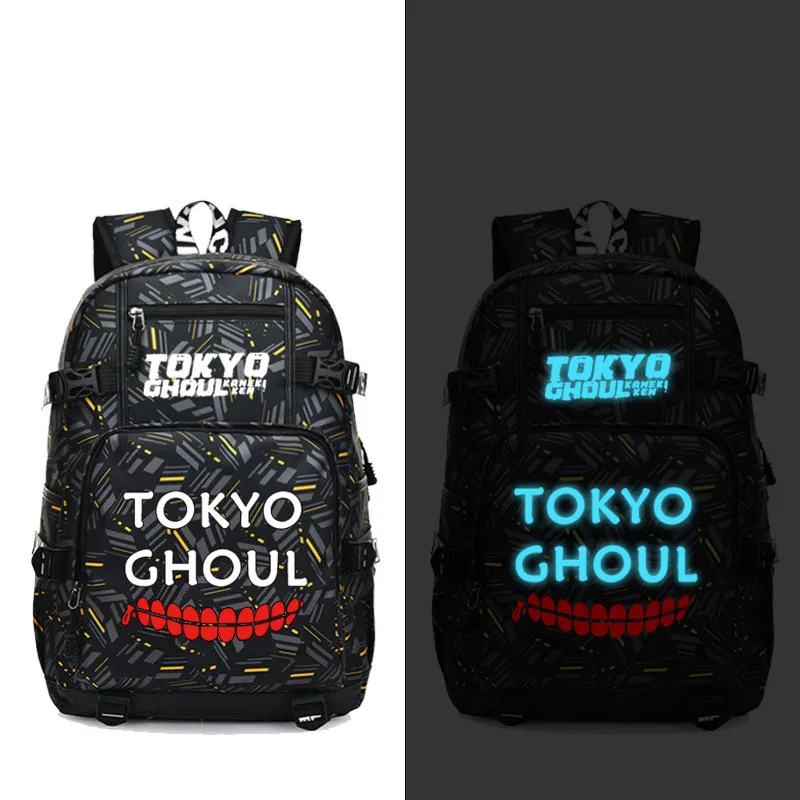 Рюкзак Tokyo Ghoul Kaneki Ken аниме модный дорожный рюкзак для ноутбука с usb портом