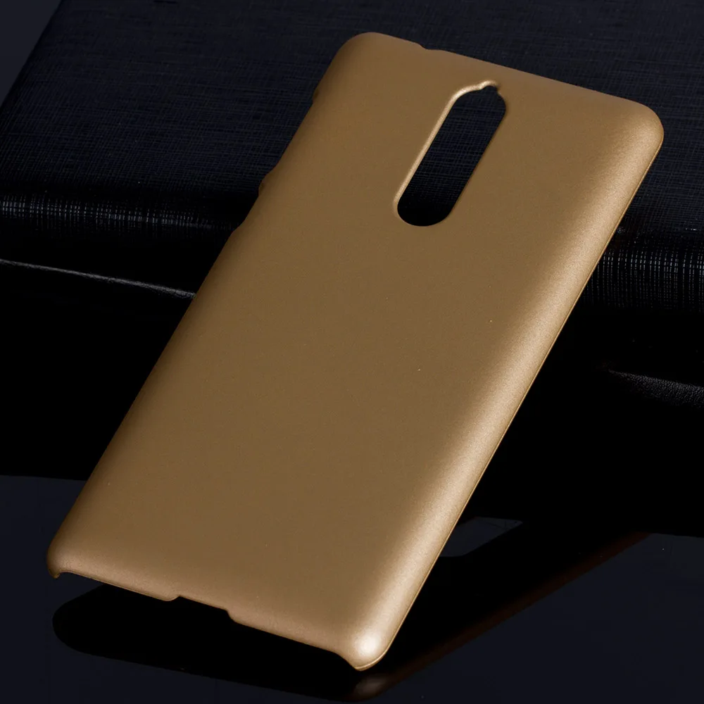 Golden Матовая Пластик Coque 5.3For Nokia 8 чехол для Nokia 8 Nokia8 телефона чехол-лента на заднюю панель - Цвет: Golden
