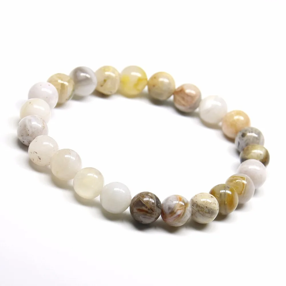 Женский браслет из ониксовых бусин натурального пресноводного солнечного камня