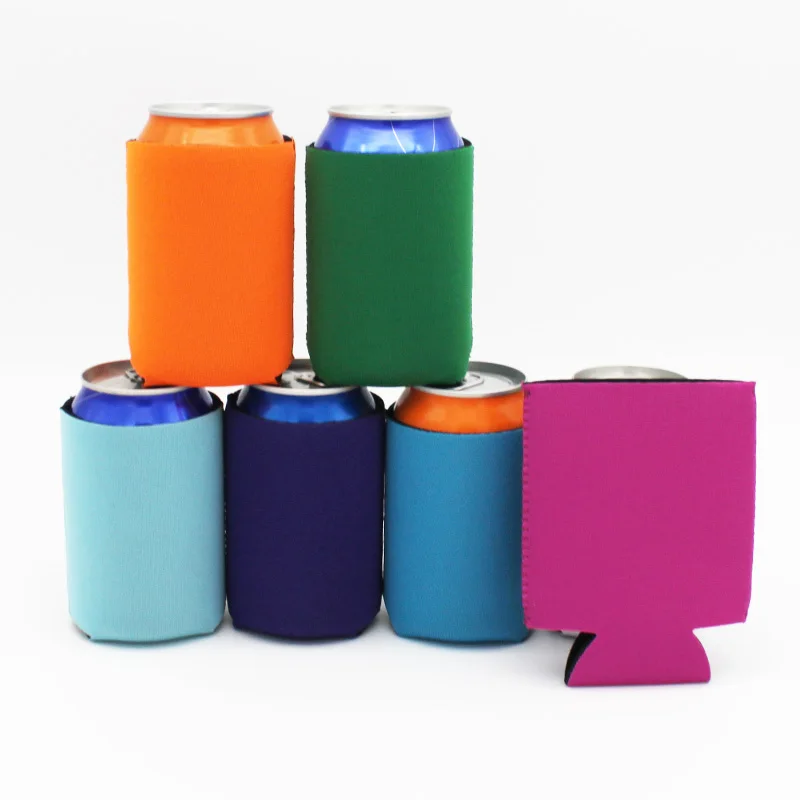 25 Pieces Multi Colors Anniversary Party Decor Custom Neoprene Can Cooler Wedding Gifts Foldable Stubby Holders Drink Insulators