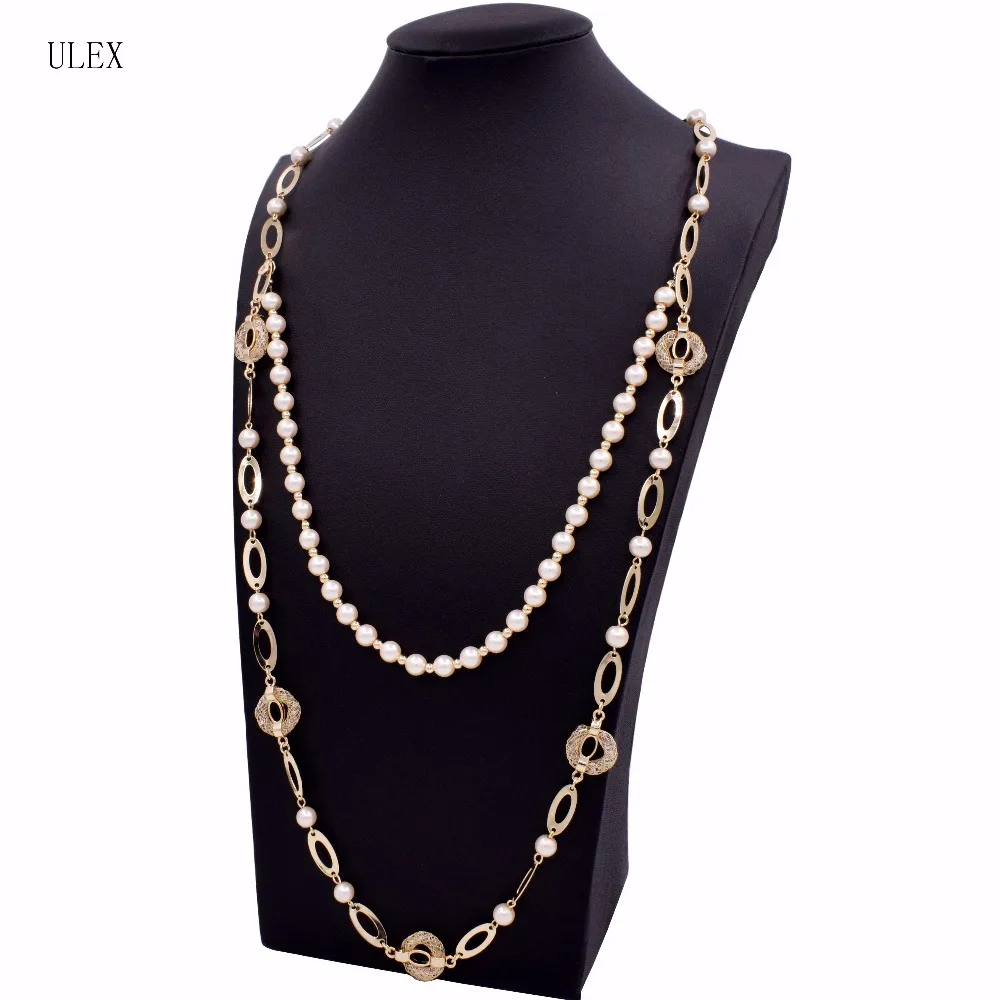 Новое поступление новейший дизайн 2017 большое подлинное позолоченное ожерелье