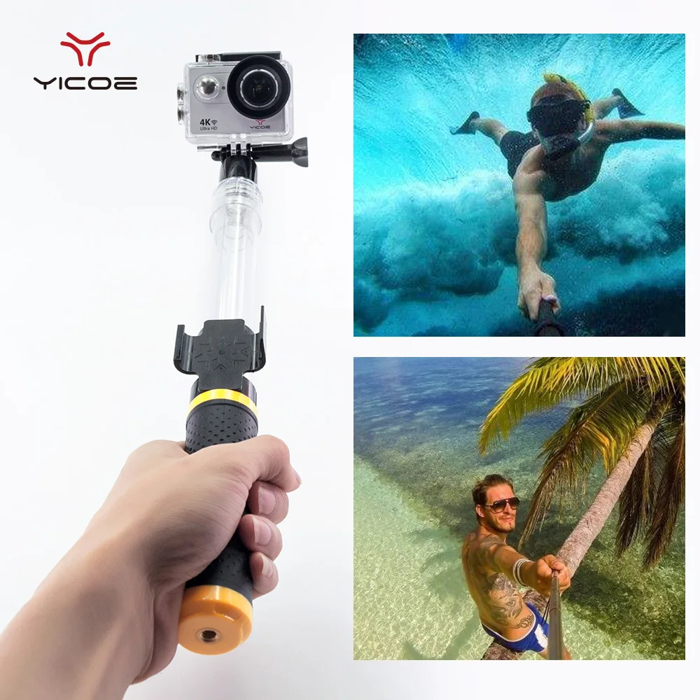 Водонепроницаемая селфи палка монопод держатель для пульта дистанционного