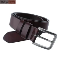 brown black belts mans prom dress accessories cowboy genuine leather men belt buckle pin adjustable male strap leather belts