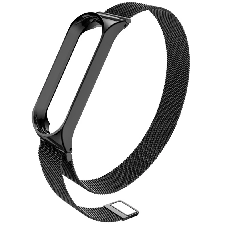 4 цвета наручный ремешок для Xiaomi mi Band 4 новейший музыкальный Смарт mi band 3 браслет пульсометр фитнес 135 мАч - Цвет: IED0074BK