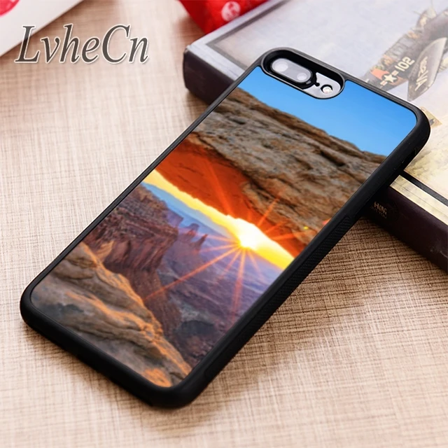 Чехол для телефона LvheCn Sunrise с изображением рок-арки iPhone 5 6 6s 7 8 plus X XR XS max 11 12 Pro Samsung