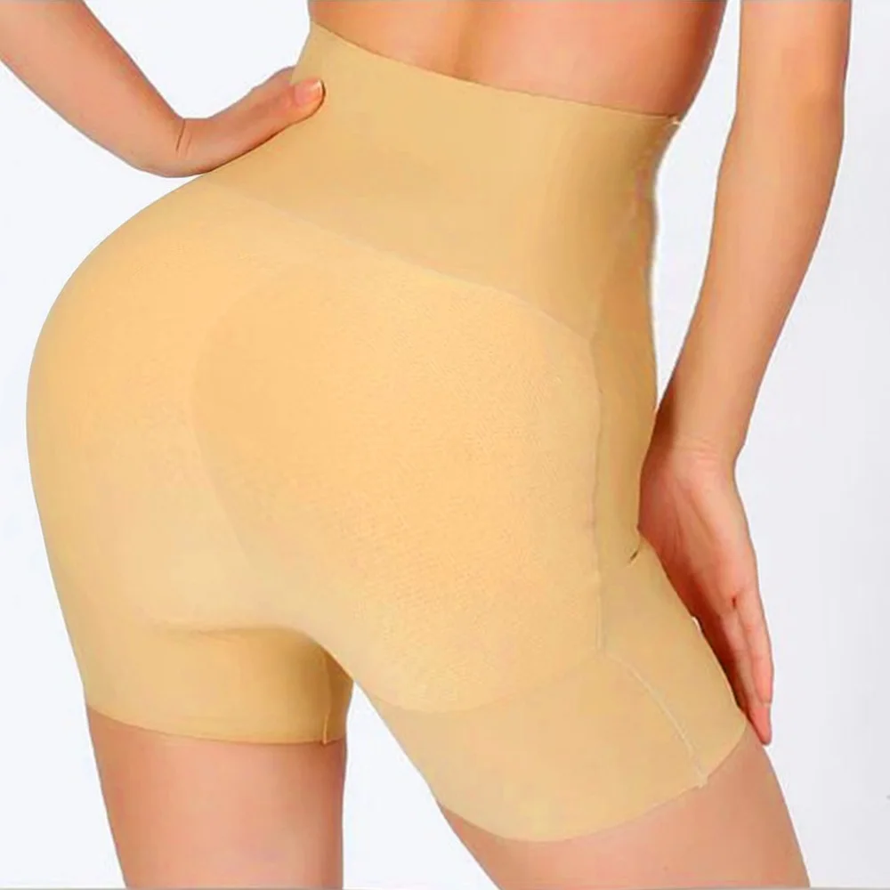Для женщин подтягивающее ягодицы искусственная для ягодиц Body Shaper нижнее белье, бесшовное нижнее белье, Высокая талия трусы с эффектом подтяжки ягодиц Shaper Pad Управление трусы искусственная для ягодиц носки