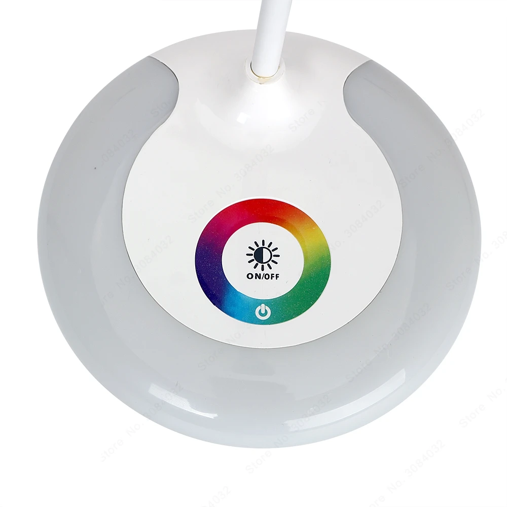 Pаспродажа BDBQBL 3 уровня Сенсорное RGB основание для защиты глаз, ночная затемняемая Светодиодная настольная лампа, USB зарядка, книжный светильник для чте... Цена BDBQBL 3 уровня Сенсорное RGB основание для защиты глаз, ночная затемняемая Светодиодная настольная лампа, USB зарядка, книжный светильник для чте...