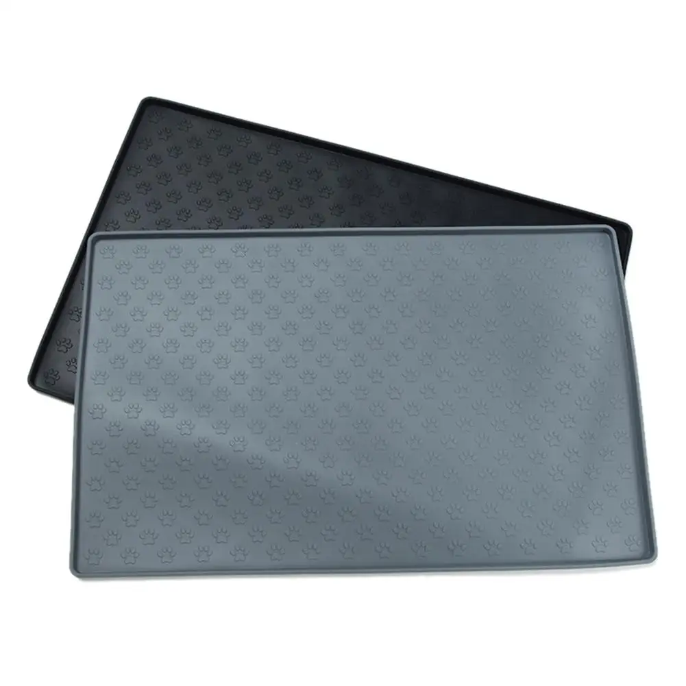 1 шт. черный или серый силиконовый коврик для домашних животных утолщение собачий