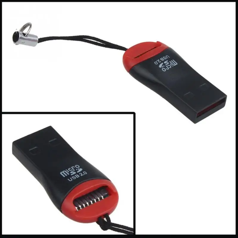 Универсальный мини высокоскоростной USB 2,0 кард-ридер, Micro TF кард-ридер адаптер портативный кард-ридер