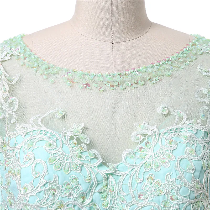 Элегантное Вечернее Платье Русалка мятно зеленого цвета в пол вечерние платья