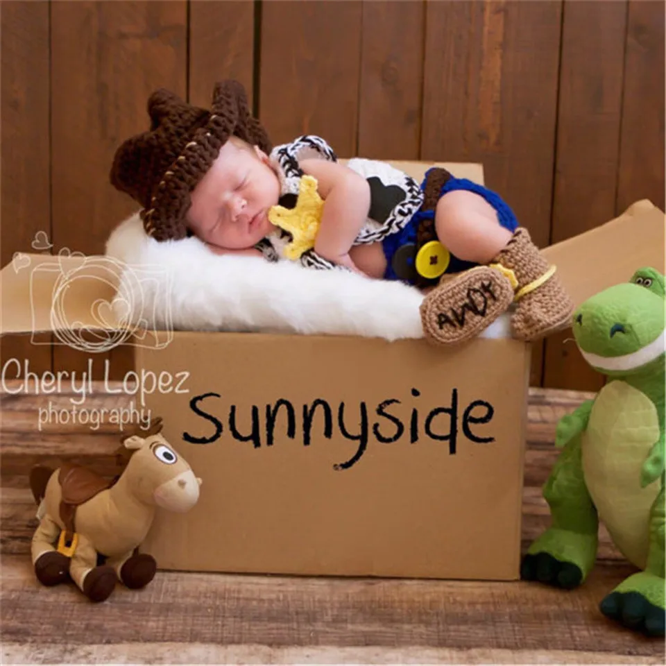 Mickey Designs Crochet Baby Hats Photo Props Infant Costume Outfits Newborn Beanies&amppants&ampshoes Clothes 1set MZS-14016 | Детская
