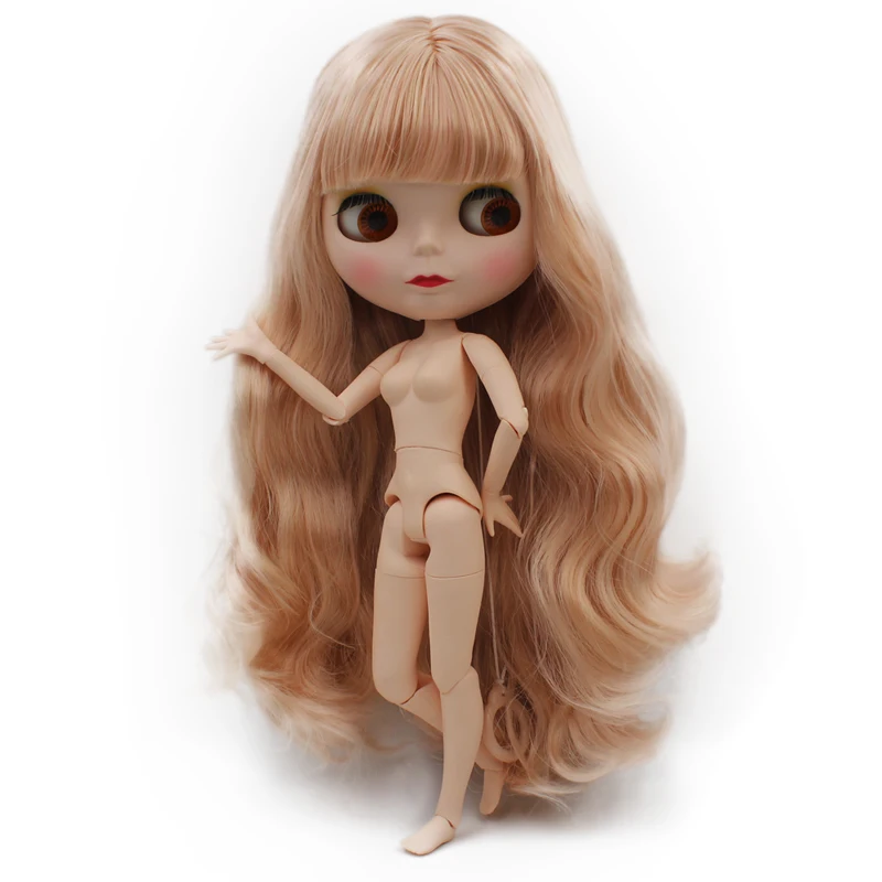 Шарнирная кукла Blyth, Neo Blyth кукла Обнаженная Заказная матовое лицо куклы можно изменить макияж и платье DIY, 1/6 шарнирные куклы SO12