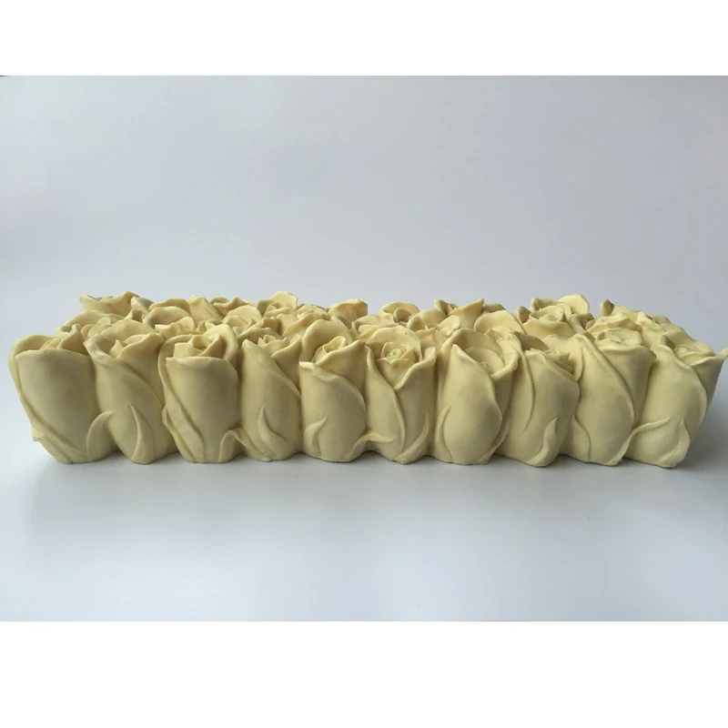Силиконовая форма для мыла ручной работы 3D узор в виде розы рельефная рукоделия