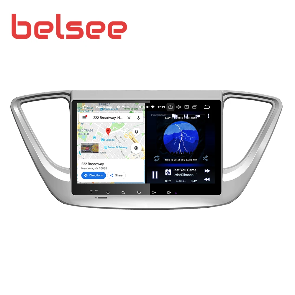 Belsee Android 9 0 для Hyundai Solaris Verna Accent 2017 2018 автомобильный gps навигация радио стерео аудио