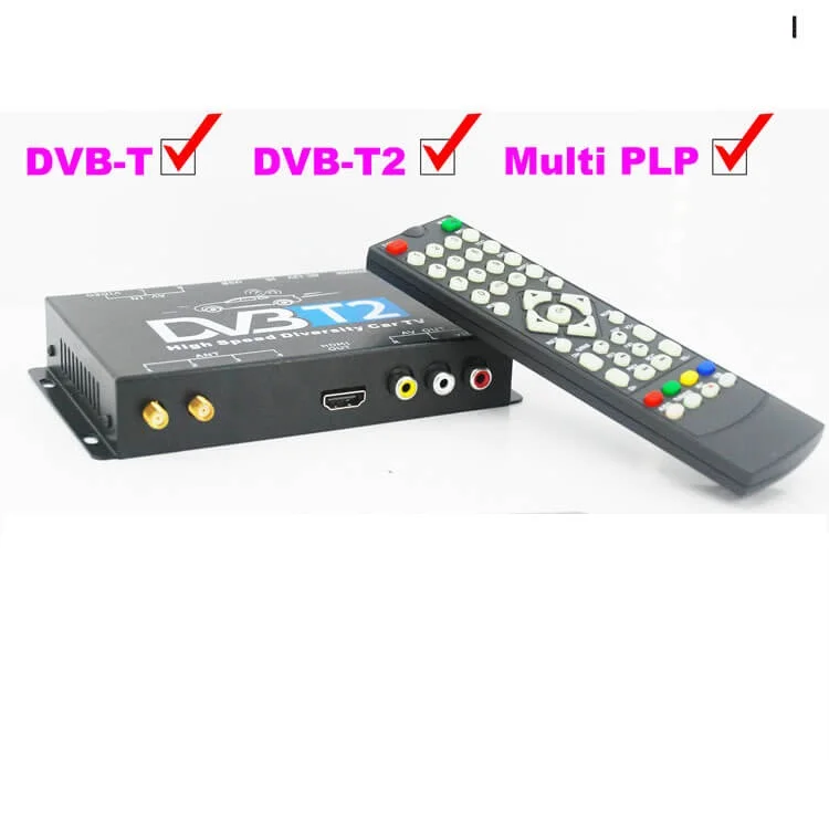 Dvb t2 Автомобильная поддержка DVB T и автомобильная T2 телеприставка 2 тюнера антенны