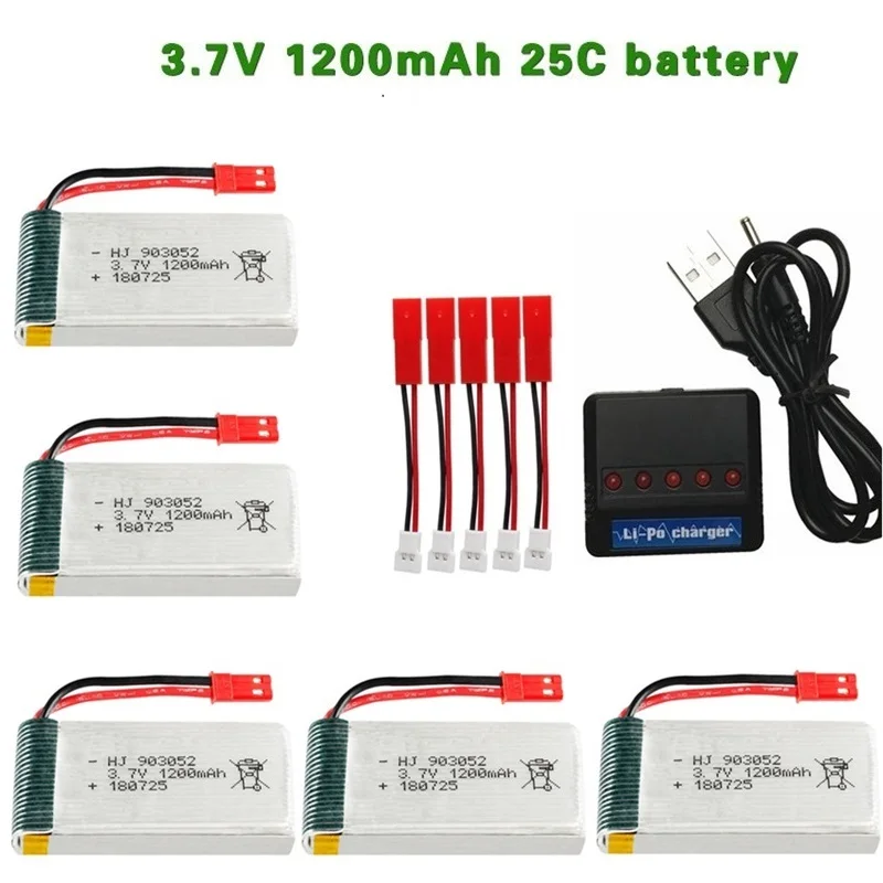 3,7 в 1200 мАч 25c lipo Батарея+ Зарядное устройство для HQ898B H11D H11C H11WH T64 T04 T05 F28 F29 T56 T57 RC Камера Droens Qaudcopter запасных