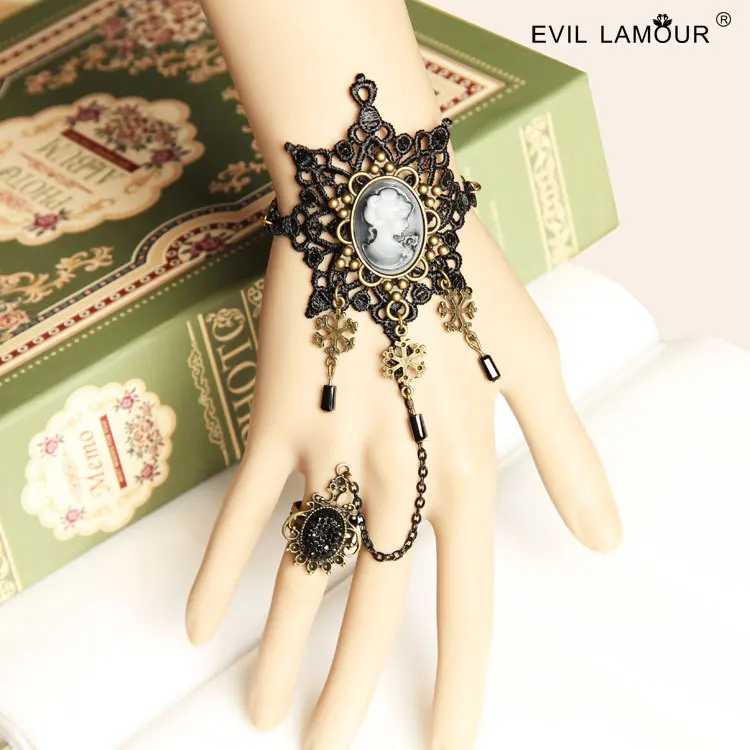 

Принцесса Готическая Лолита ювелирные изделия Рождество снег красавица с ручной работы кружевные браслеты с восстановлением древних путей цепи WS - 93