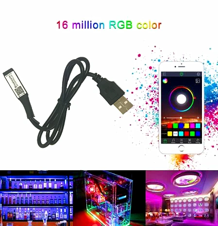 ТВ ПК черный светильник USB питание 3 способа Bluetooth RGB светодиодный светильник контроллер 5 в 12 В 24 в мини беспроводной диммер для 3528 5050 RGB светодиодная лента